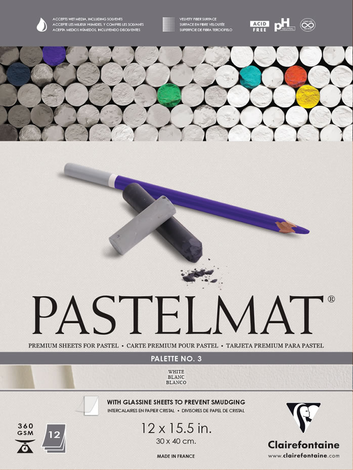 Clairefontaine PastelMat Pads - 6 Pad Choices In Assorted Colours & Sizes,  for Pastellists, Suitable Pastel Sticks